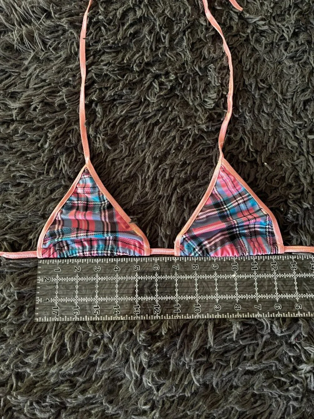 Handmade Y2K Rave Pink & Plaid Skater Skirt Set